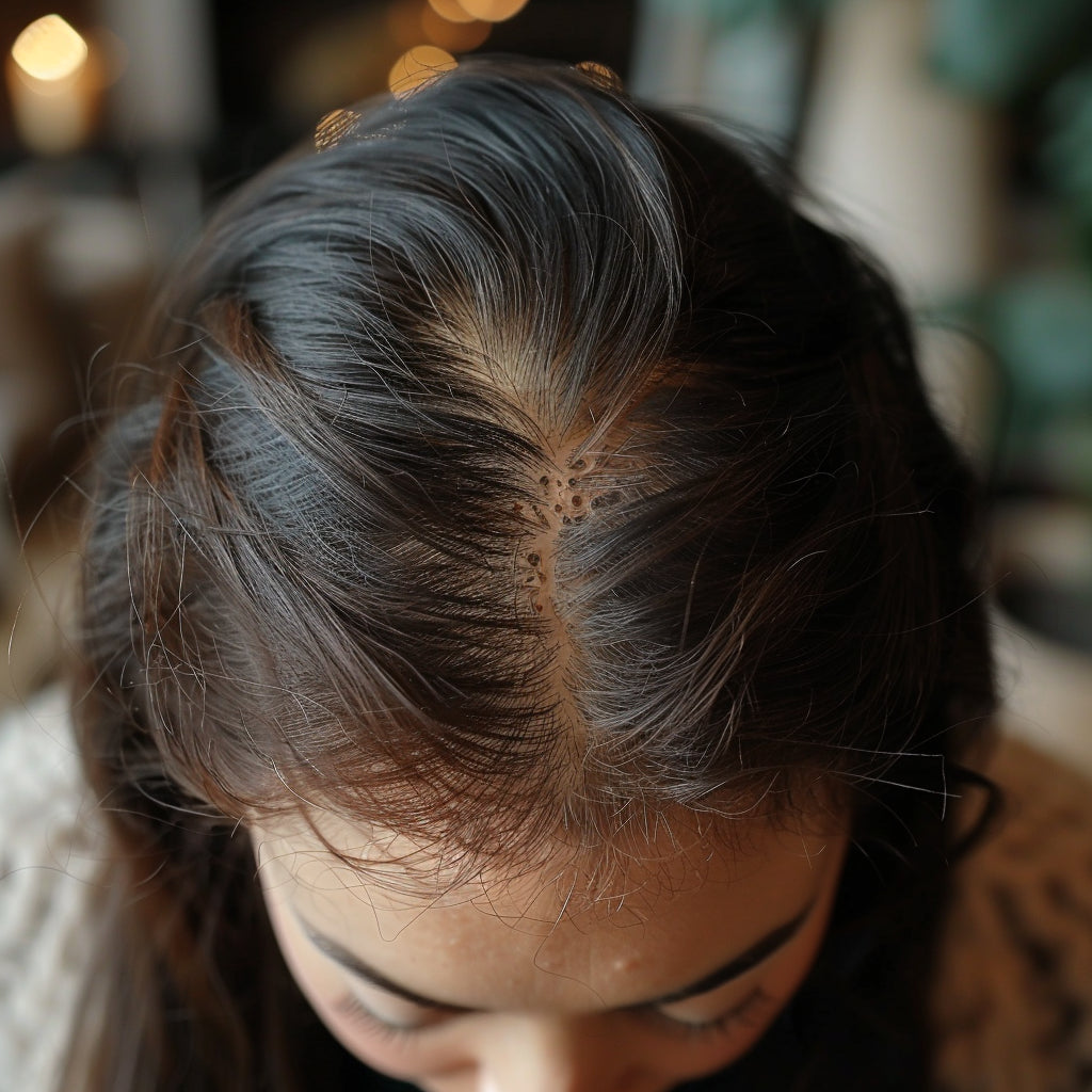 cheveux clairsemés femme