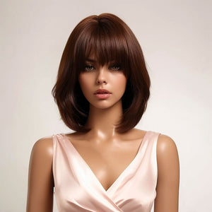 Perruque Brune Carré