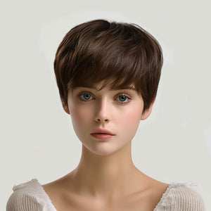 Perruque Brune Courte