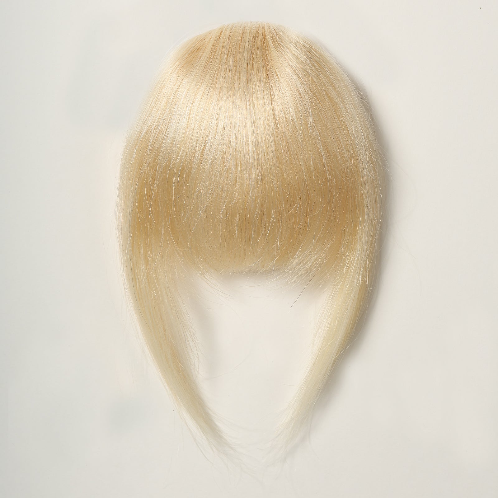Frange à Clip Cheveux Naturels - Blond Platine