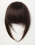 Frange à Clip Cheveux Naturels - Brun Foncé