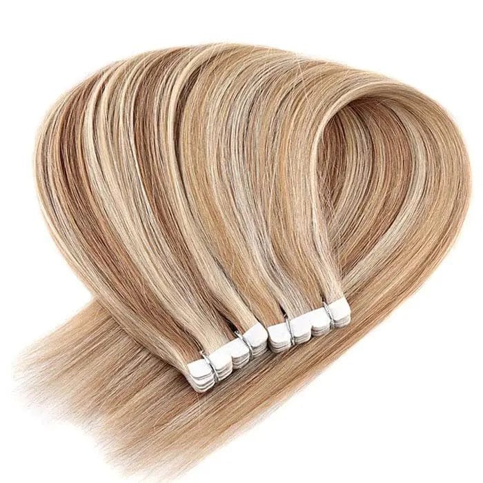 Extension Cheveux à Kératine Couleur Châtain Claire méché Blond