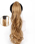 Extension Queue De Cheval Bouclée Blond Doré - Perruque Femme