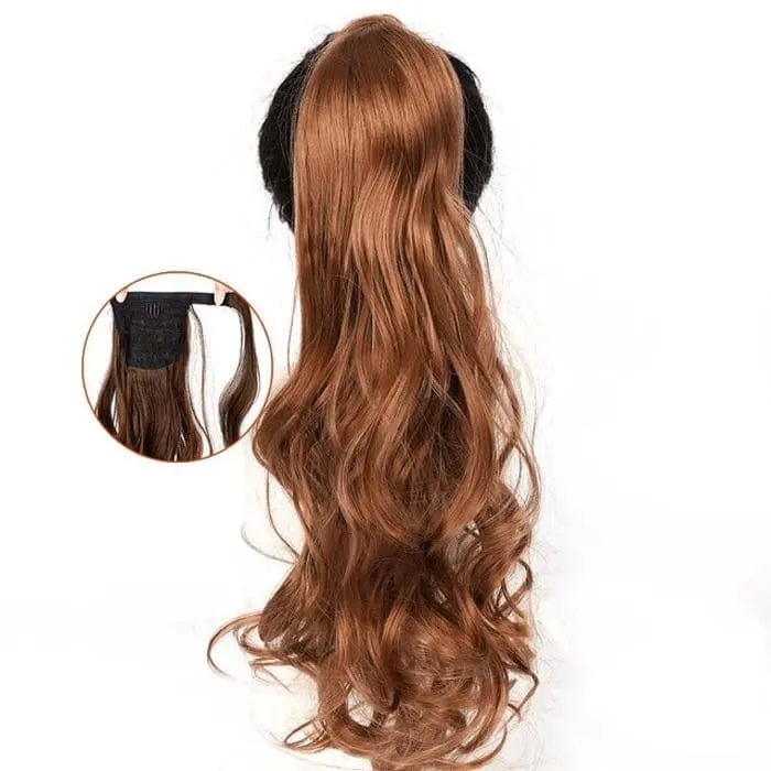 Extension Queue De Cheval Bouclée Châtain Claire