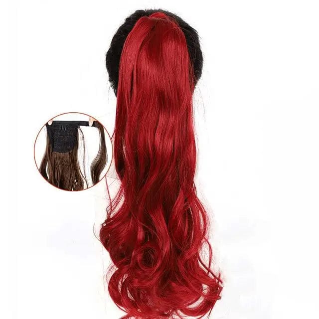 Extension Queue De Cheval Bouclée Cuivré Rouge