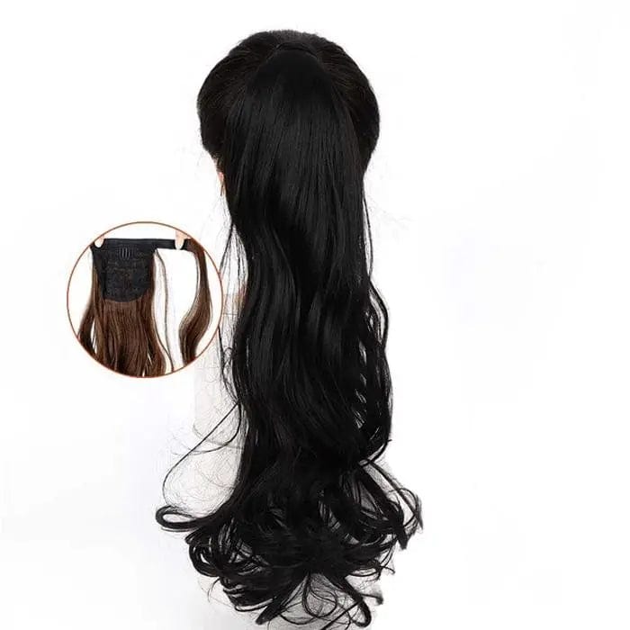 Extension Queue De Cheval Bouclée Noir