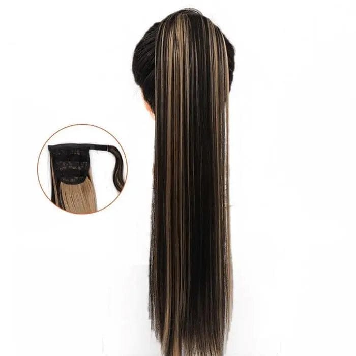 Extension Queue De Cheval Châtain Méché Blond