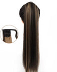 Extension Queue De Cheval Châtain Méché Blond - Perruque Femme