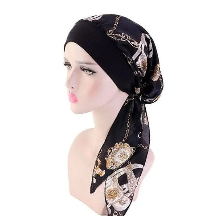 Foulard Turban Noir