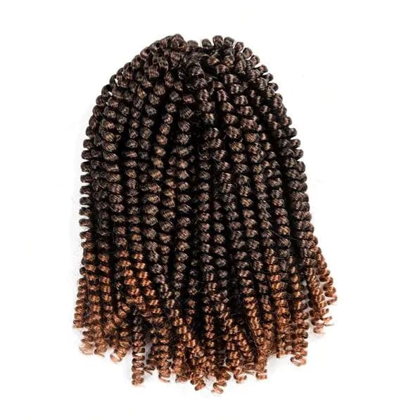 Mèches Bouclées Crochet Braids Ombré Châtain