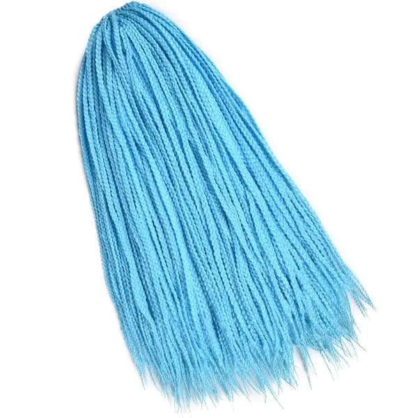 Mèches Crochet Box braids Bleu Cieul