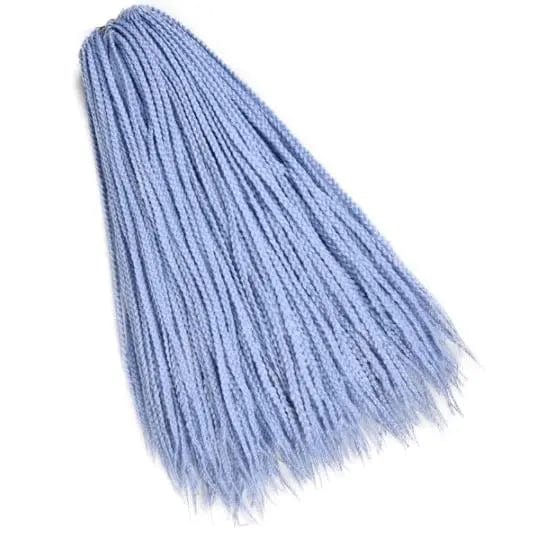 Mèches Crochet Box braids Bleue pastel