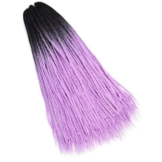 Mèches Crochet Box braids Ombré magenta