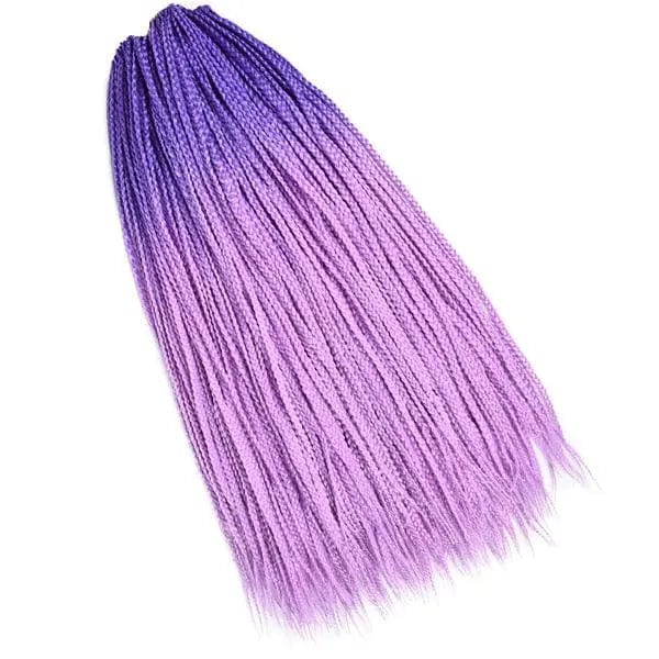 Mèches Crochet Box braids Ombré mauve