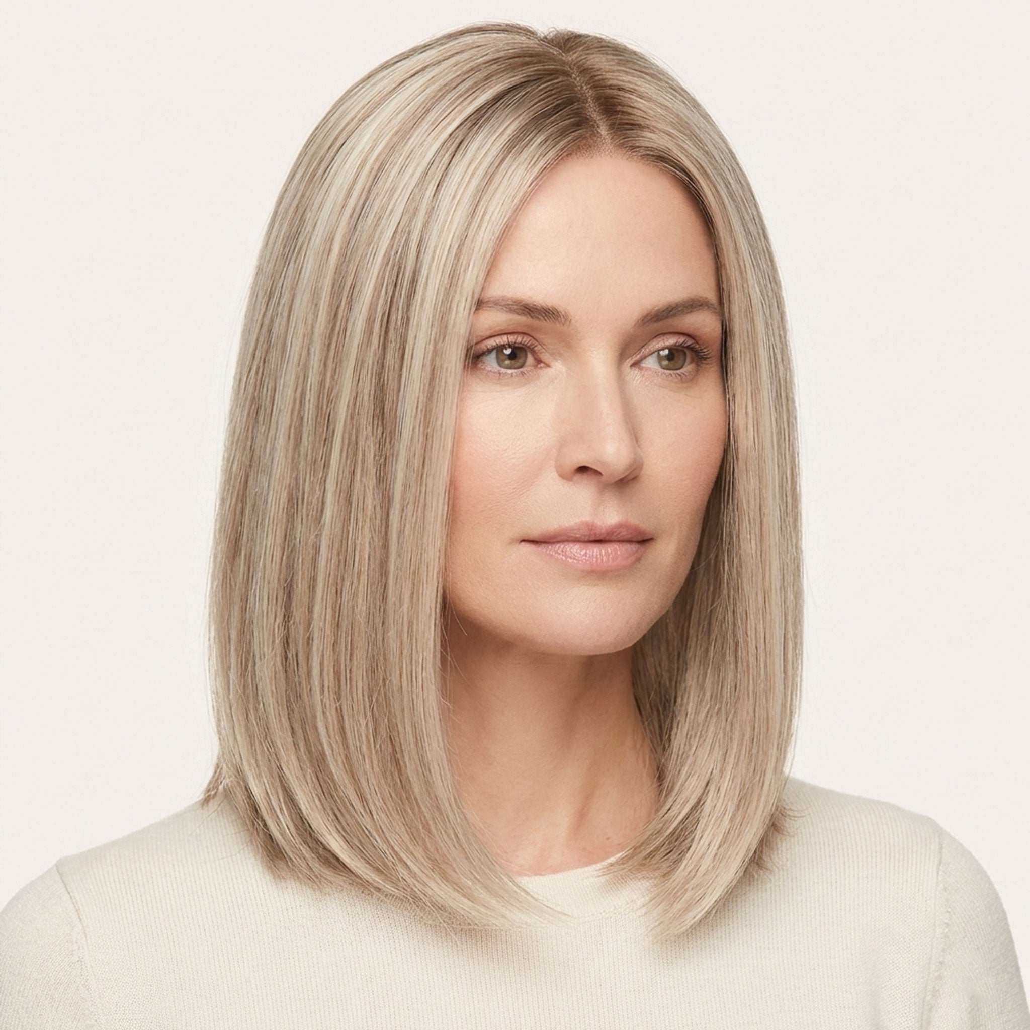 Perruque Naturelle Blonde Carré Court - Nathalie