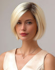 Perruque Naturelle Blonde Carré Court - Whitney