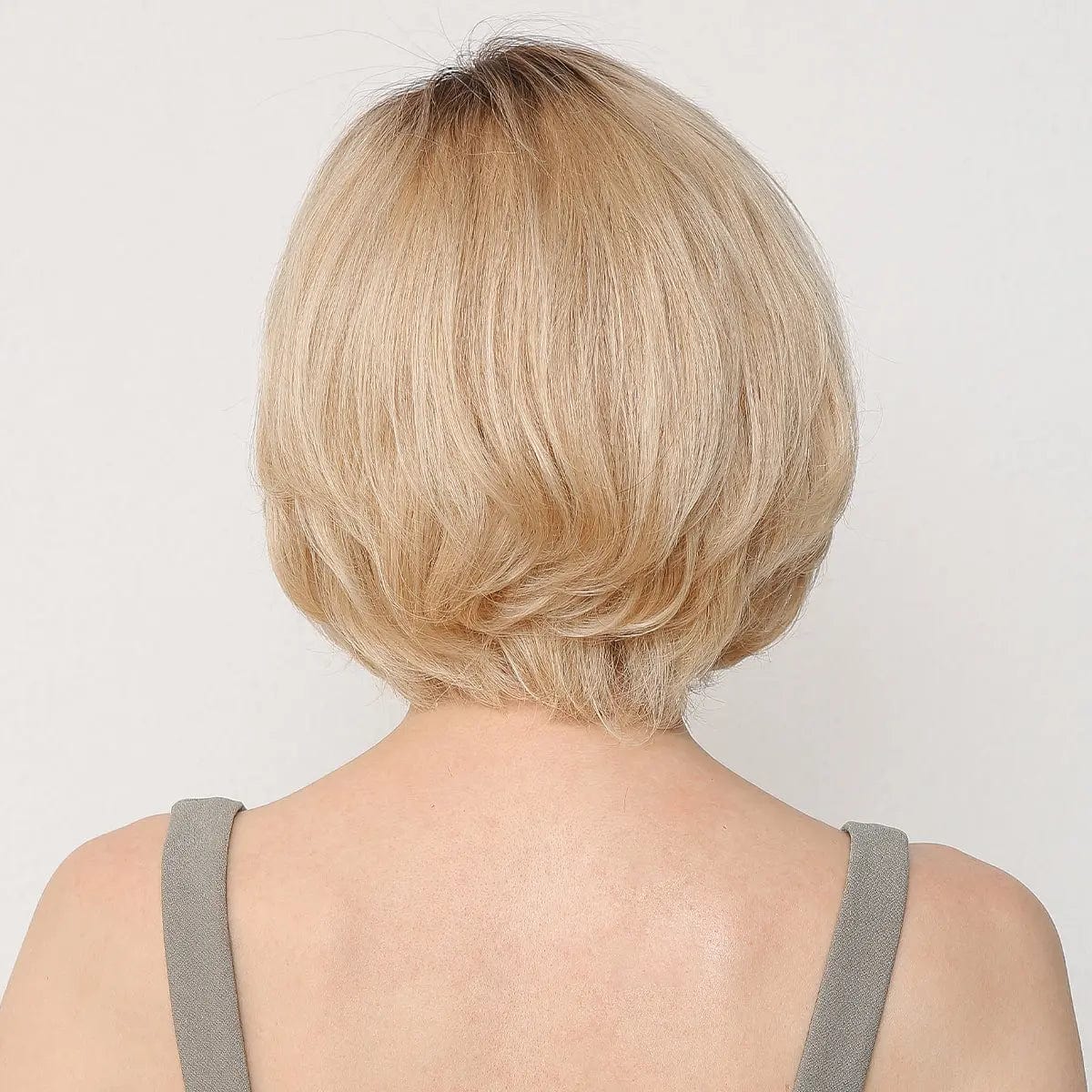 Perruque Naturelle Blonde Carré Court - Ingrid