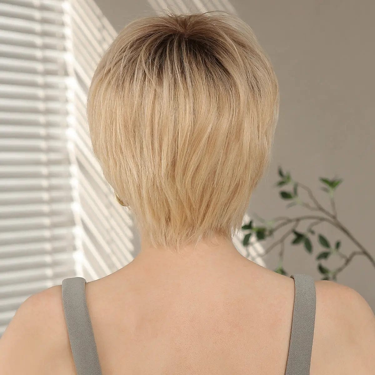 Perruque Naturelle Blonde Carré Court - Tiffany