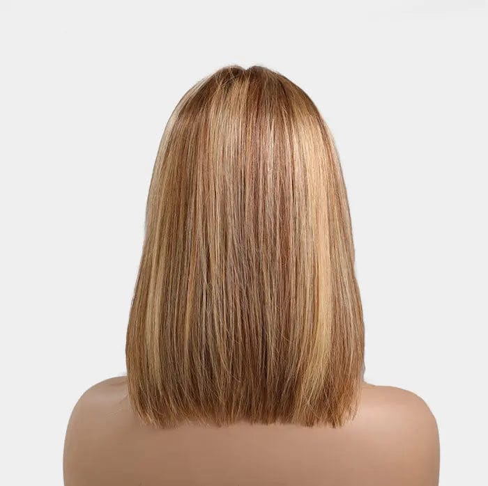 Perruque Naturelle Blonde Carré Mi-Long - Zina