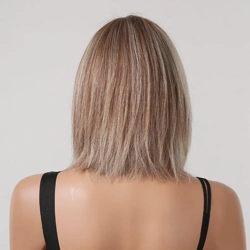 Perruque Naturelle Blonde Carré Mi-Long - Zoé
