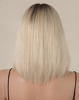Perruque Naturelle Blonde Carré Mi-long - Carole