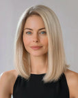 Perruque Naturelle Blonde Mi-Longue - Honorine
