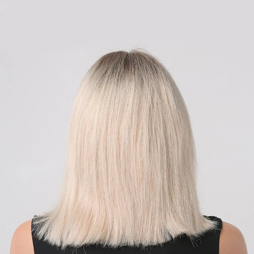 Perruque Naturelle Blonde Mi-Longue - Honorine