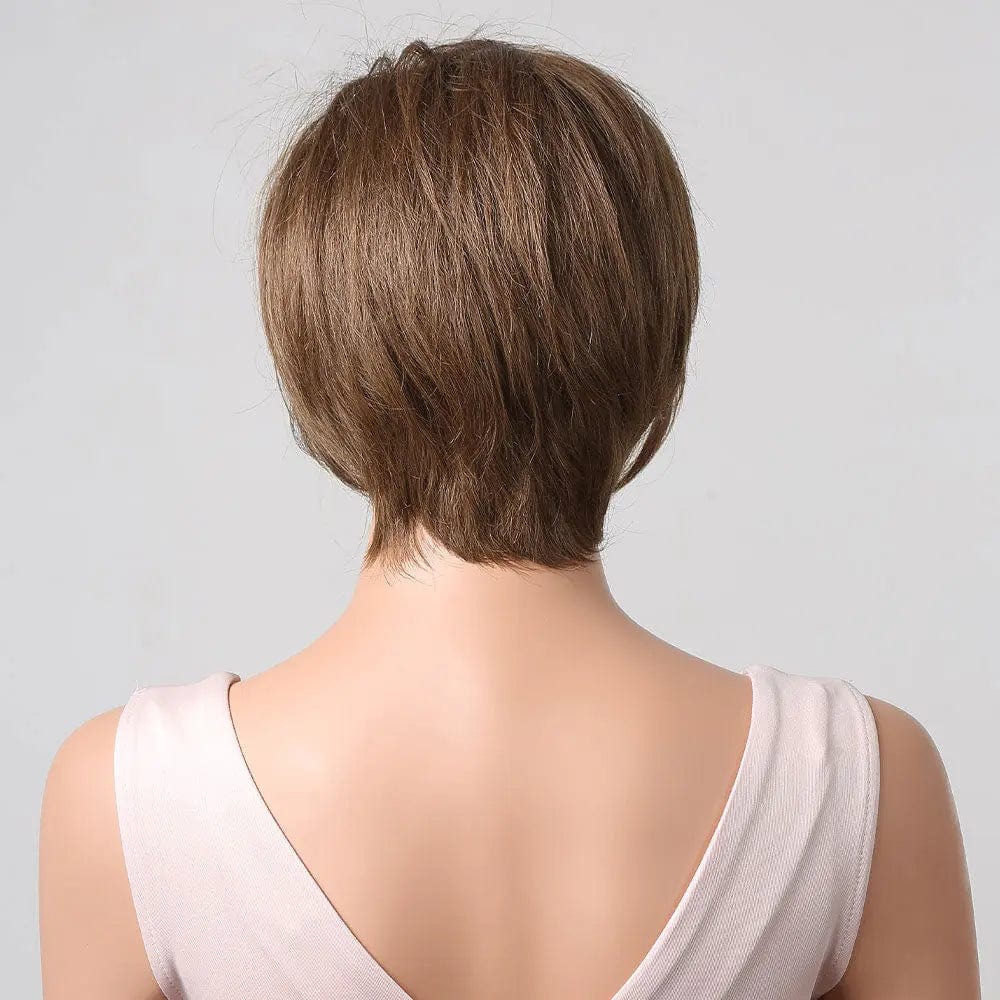 Perruque Naturelle Brune Courte - Amal - Perruque Femme