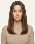Perruque Naturelle Brune Longue - Édith