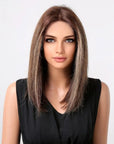 Perruque Naturelle Brune Longue - Édith