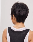 Perruque Naturelle Noire Courte - Solène