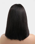 Perruque Naturelle Noire Mi-Longue - Séverine