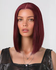 Perruque Naturelle Rouge Mi-Longue - Janine