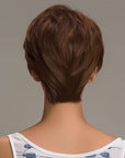 Perruque Semi naturelle Brune Carré Court - Anastasia