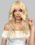 Perruque Synthétique Blonde Bouclée Longue - Ariane