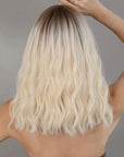 Perruque Synthétique Blonde Bouclée Mi-Longue - Maëva - Perruque Femme