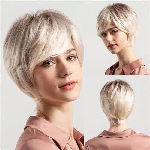 Perruque Synthétique Blonde Carré Court - Esmeralda