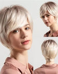 Perruque Synthétique Blonde Carré Court - Esmeralda - Perruque Femme