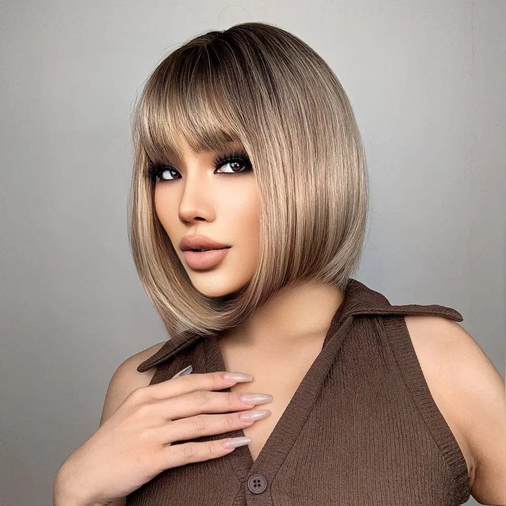 Perruque Synthétique Blonde Carré Court - Hestia