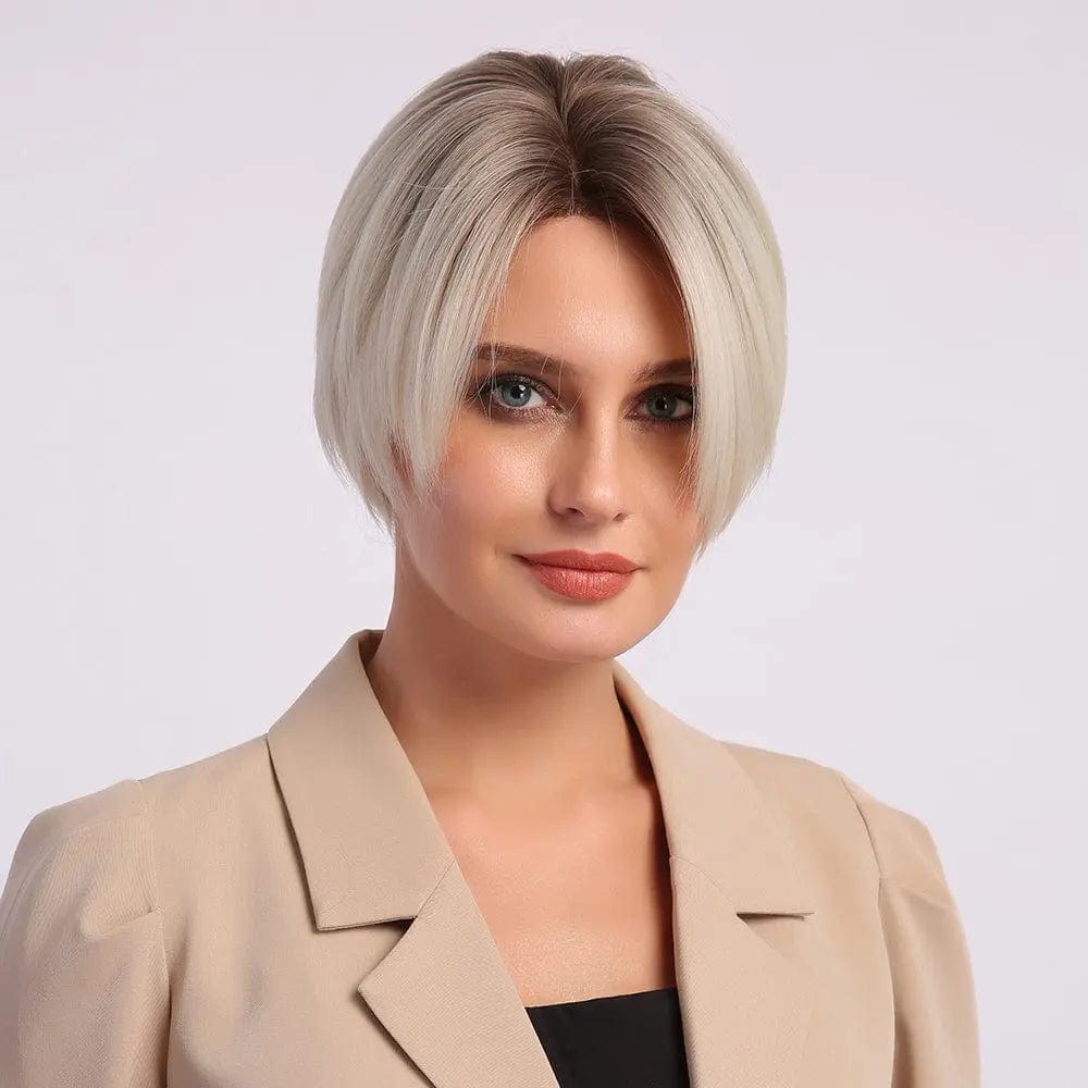 Perruque Synthétique Blonde Carré Court - Valora