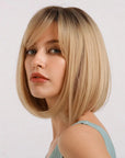 Perruque Synthétique Blonde Carré Court - Yolanda - Perruque Femme
