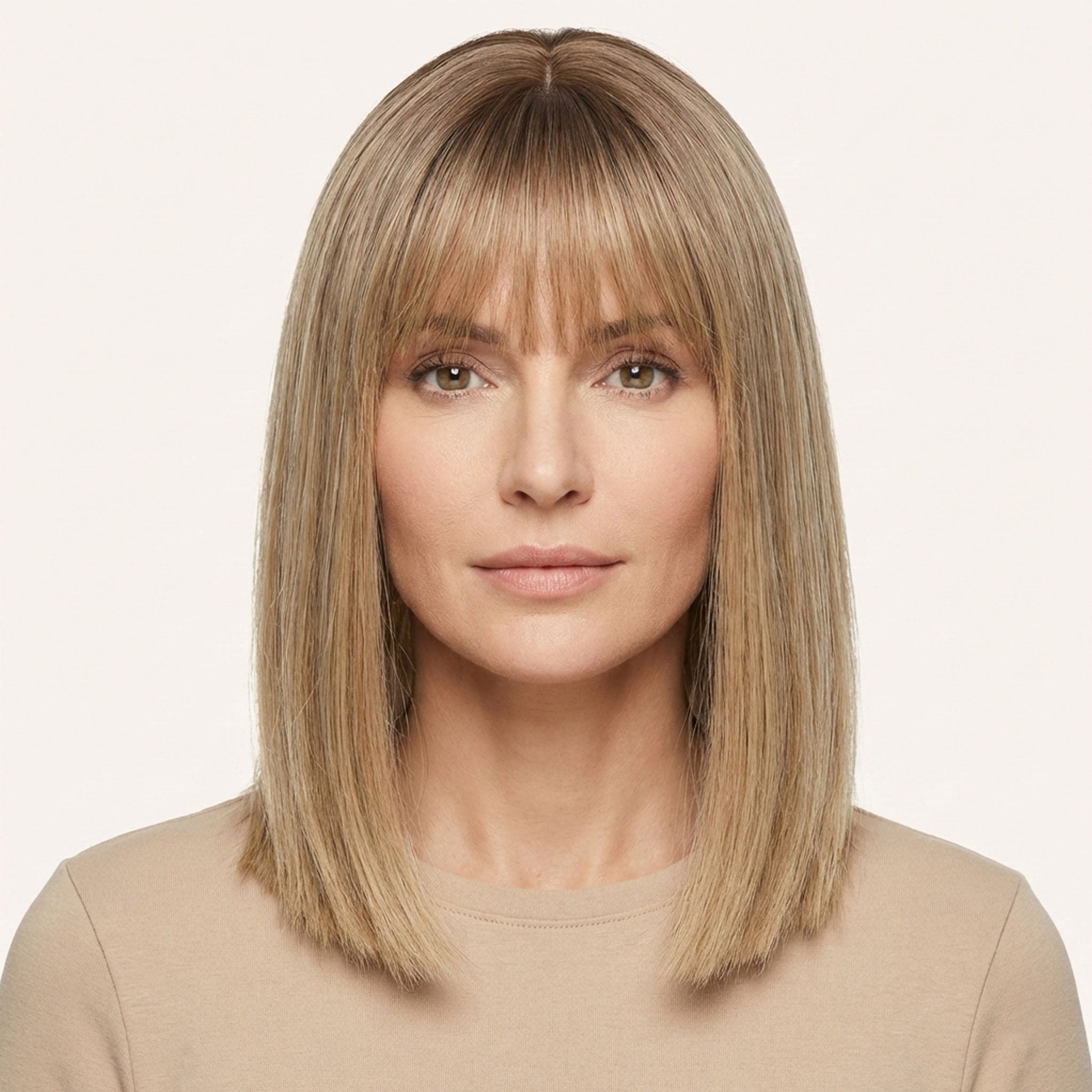 Perruque Synthétique Blonde Carré Long - Léa