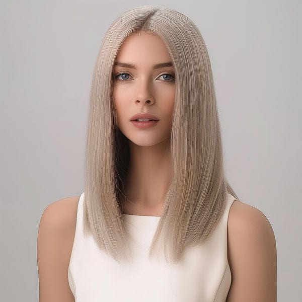 Perruque Synthétique Blonde Carré Mi-Long - Amabel