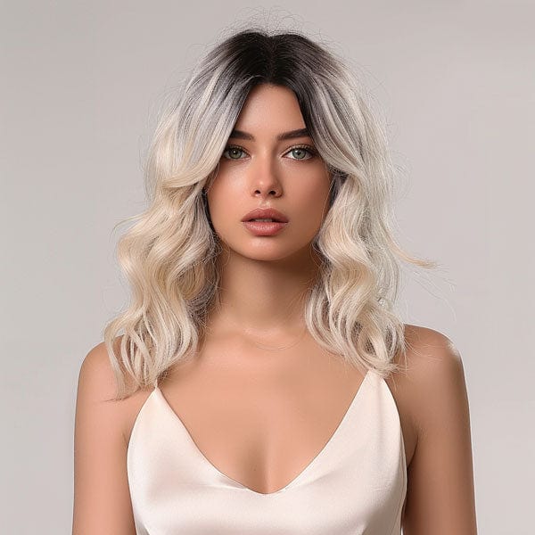 Perruque Synthétique Blonde Carré Mi-Long - Elora