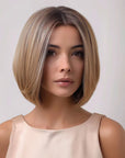 Perruque Synthétique Blonde Carré Mi-Long - Zephyrine