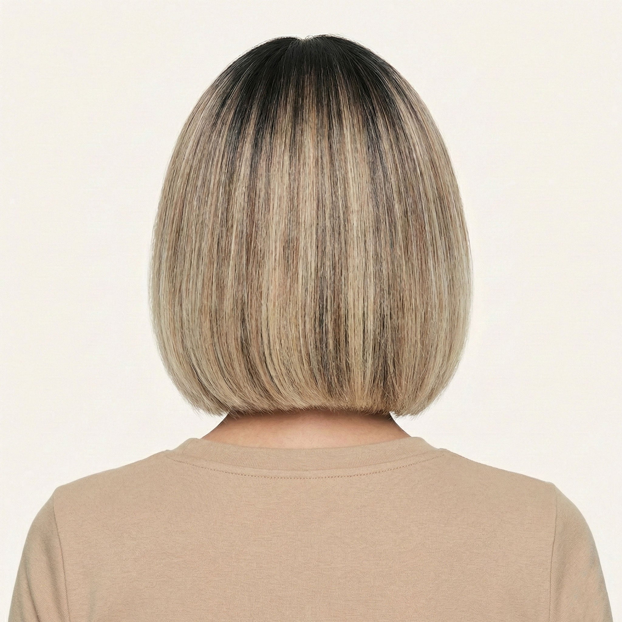 Perruque Synthétique Blonde Courte - Jade - dos