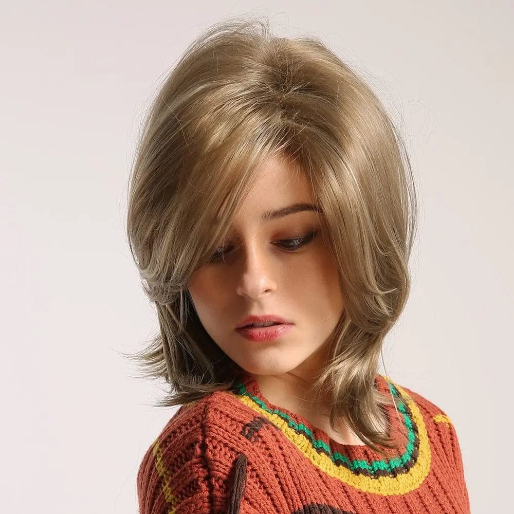 Perruque Synthétique Blonde Mi-Longue - Kaela