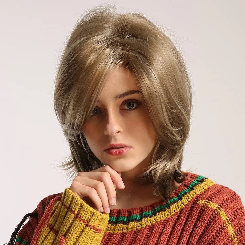 Perruque Synthétique Blonde Mi-Longue - Kaela