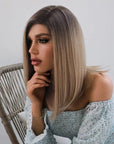 Perruque Synthétique Blonde Mi-Longue - Zephyra - Perruque Femme