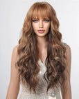 Perruque Synthétique Blonde Ombré Châtain Longue - Blandine